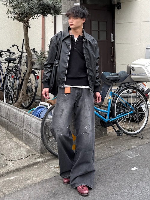 Concealed front short zip blouson / コンシールドフロントショート 