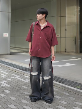 「アイテム（その他シューズ）」を使った、中村瑞輝(みずきち)さん（メンズ・176cm）の夏コーディネート
