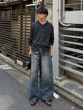 「WYM LIDNM（ウィム バイ リドム）のアイテム」を使った、中村瑞輝(みずきち)さん（メンズ・176cm）の春コーディネート