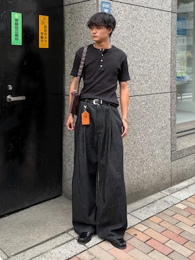 「アイテム（リング）」を使った、中村瑞輝(みずきち)さん（メンズ・176cm）の夏コーディネート
