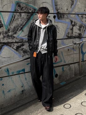 「LANDNESS（ランドネス）のアイテム」を使った、中村瑞輝(みずきち)さん（メンズ・176cm）の冬コーディネート