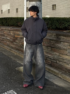 「SINSS（シンス）のアイテム」を使った、中村瑞輝(みずきち)さん（メンズ・176cm）の冬コーディネート