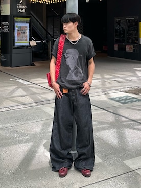 「アイテム（ローファー）」を使った、中村瑞輝(みずきち)さん（メンズ・176cm）の夏コーディネート