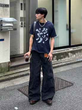「アイテム（チャーム）」を使った、中村瑞輝(みずきち)さん（メンズ・176cm）の夏コーディネート