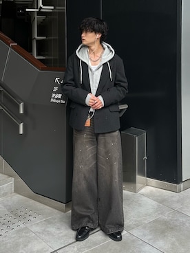 「アイテム（キーケース/キーアクセサリー）」を使った、中村瑞輝(みずきち)さん（メンズ・176cm）の秋コーディネート