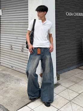 「アイテム（ブレスレット）」を使った、中村瑞輝(みずきち)さん（メンズ・176cm）の夏コーディネート