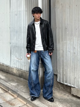 「アイテム（キーケース/キーアクセサリー）」を使った、中村瑞輝(みずきち)さん（メンズ・176cm）の秋コーディネート