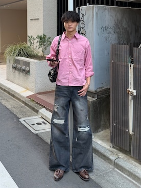 「SBG（エスビー）のアイテム」を使った、中村瑞輝(みずきち)さん（メンズ・176cm）の春コーディネート