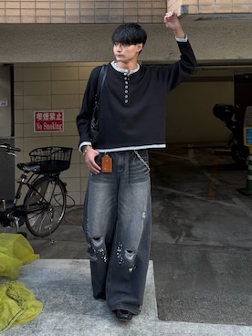 中村瑞輝(みずきち)さん（メンズ・176cm）の秋コーディネート