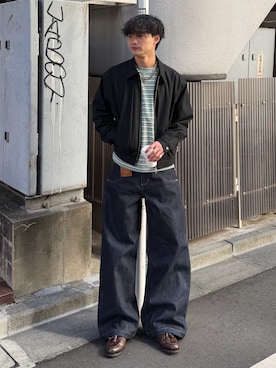 「リジットデニム」｜中村瑞輝(みずきち)さん（メンズ・176cm）の春コーディネート