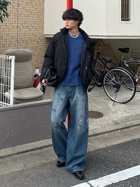 「アイテム（ジャケット/アウター）」を使った、中村瑞輝(みずきち)さん（メンズ・176cm）の冬コーディネート