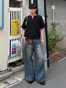 「アイテム（リング）」を使った、中村瑞輝(みずきち)さん（メンズ・176cm）の夏コーディネート