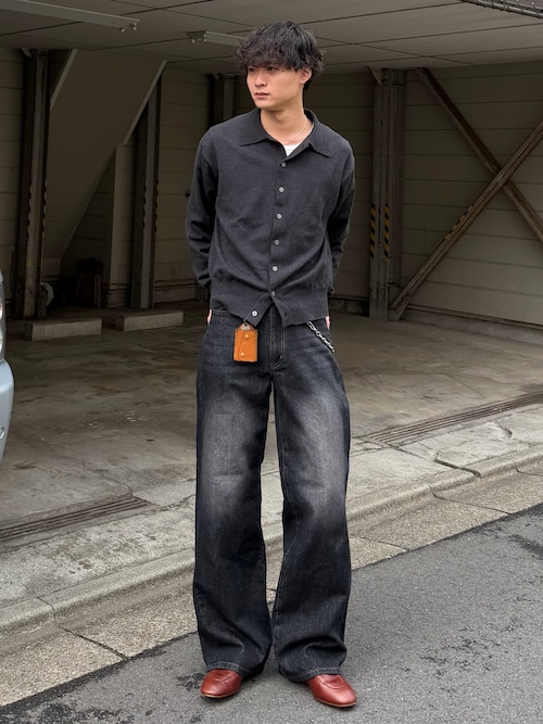 Knit polo cardigan / ニットポロカーディガン（カーディガン/ボレロ