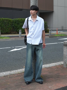 「アイテム（ブレスレット）」を使った、中村瑞輝(みずきち)さん（メンズ・176cm）の夏コーディネート
