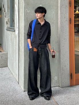 「アイテム（ブレスレット）」を使った、中村瑞輝(みずきち)さん（メンズ・176cm）の秋コーディネート