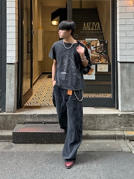 「アイテム（ネックレス）」を使った、中村瑞輝(みずきち)さん（メンズ・176cm）の夏コーディネート
