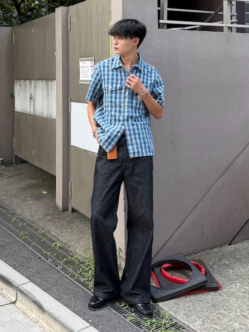 「Levi's(リーバイス)の【Levi's】ワーカーシャツ(シャツ/ブラウス)」を使った、中村瑞輝(みずきち)さん(メンズ・176cm)の夏コーディネート