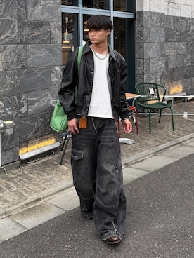 「SINSS（シンス）のアイテム」を使った、中村瑞輝(みずきち)さん（メンズ・176cm）の冬コーディネート