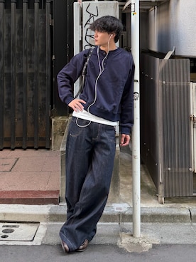 「SBG（エスビー）のアイテム」を使った、中村瑞輝(みずきち)さん（メンズ・176cm）の春コーディネート