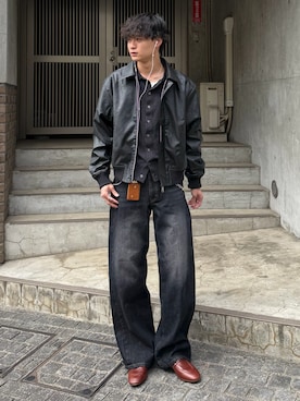 「SINSS（シンス）のアイテム」を使った、中村瑞輝(みずきち)さん（メンズ・176cm）の春コーディネート