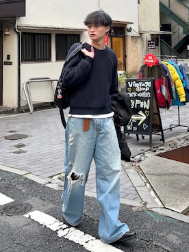 「Berwick1707（バーウィック）のアイテム」を使った、中村瑞輝(みずきち)さん（メンズ・176cm）の春コーディネート