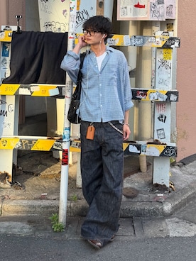 「アイテム（バッグ）」を使った、中村瑞輝(みずきち)さん（メンズ・176cm）の春コーディネート