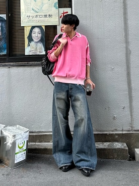「DIESEL（ディーゼル）のアイテム」を使った、中村瑞輝(みずきち)さん（メンズ・176cm）の秋コーディネート