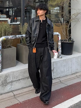 中村瑞輝(みずきち)さん（メンズ・176cm）の冬コーディネート