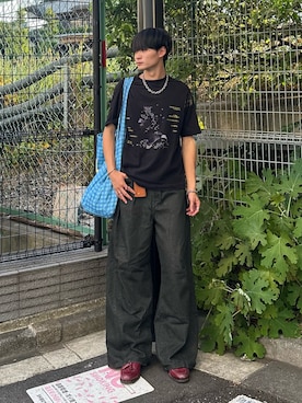「アイテム（キーケース/キーアクセサリー）」を使った、中村瑞輝(みずきち)さん（メンズ・176cm・20代）の夏コーディネート