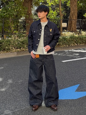 「アイテム（パンツ）」を使った、中村瑞輝(みずきち)さん（メンズ・176cm）の春コーディネート