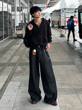 「アイテム（キーケース/キーアクセサリー）」を使った、中村瑞輝(みずきち)さん（メンズ・176cm・20代）の秋コーディネート