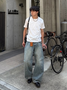 「SBG（エスビー）のアイテム」を使った、中村瑞輝(みずきち)さん（メンズ・176cm）の夏コーディネート