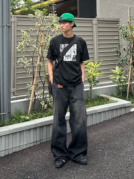 「NEW ERA（ニューエラ）のNEW ERA/ニューエラ CORE CLASSIC キャップ（キャップ）」を使った、中村瑞輝(みずきち)さん（メンズ・176cm）の夏コーディネート