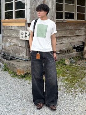 「SBG（エスビー）のアイテム」を使った、中村瑞輝(みずきち)さん（メンズ・176cm）の夏コーディネート