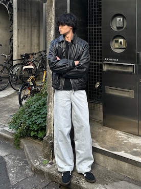 「アイテム（スニーカー）」を使った、中村瑞輝(みずきち)さん（メンズ・176cm・20代）の冬コーディネート