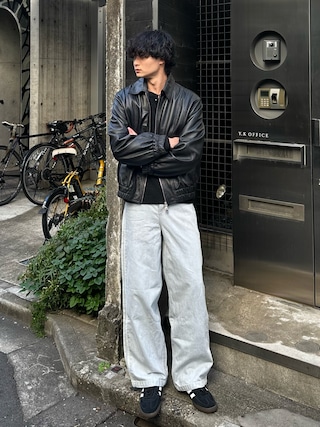 「adidas（アディダス）のDENIM JEANS / アディダスオリジナルス adidas Originals（その他パンツ）」を使った、中村瑞輝(みずきち)さん（メンズ・176cm）の冬コーディネート