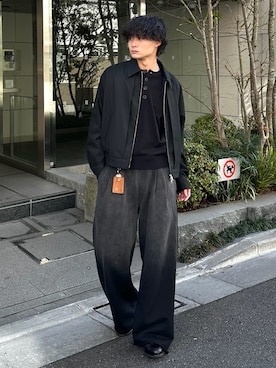 「アイテム（ブルゾン）」を使った、中村瑞輝(みずきち)さん（メンズ・176cm）の春コーディネート