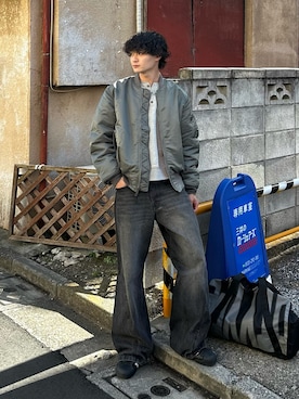 「DTYYPE（ドタイプ）のアイテム」を使った、中村瑞輝(みずきち)さん（メンズ・176cm）の冬コーディネート