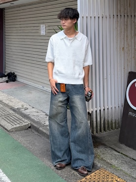 「LANDNESS（ランドネス）のアイテム」を使った、中村瑞輝(みずきち)さん（メンズ・176cm）の夏コーディネート