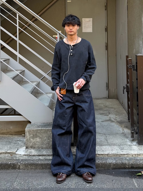 セール】14oz Selvege Wide Straight Denim / 14オンスセルビッジ 