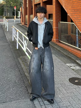 中村瑞輝(みずきち)さん（メンズ・176cm）の冬コーディネート