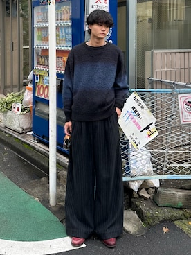 「アイテム（ベルト）」を使った、中村瑞輝(みずきち)さん（メンズ・176cm）の秋コーディネート