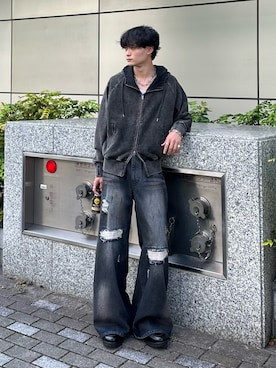 「アイテム（ブレスレット）」を使った、中村瑞輝(みずきち)さん（メンズ・176cm）の秋コーディネート