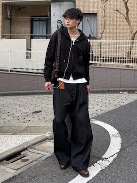 「アイテム（ブレスレット）」を使った、中村瑞輝(みずきち)さん（メンズ・176cm）の春コーディネート