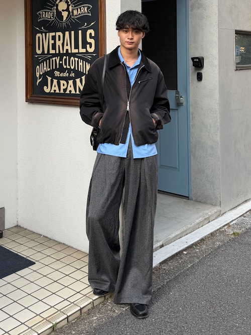 「SINSS(シンス)のMini shoulder bag /ミニショルダーバッグ(ショルダーバッグ)」を使った、中村瑞輝(みずきち)さん(メンズ・176cm)の秋コーディネート