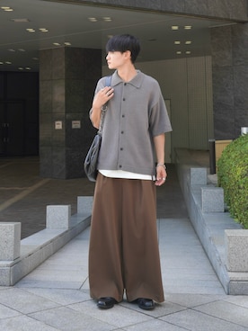 「HARUTA（ハルタ）の【HARUTA】 軽量コインローファー（ローファー）」を使った、中村瑞輝(みずきち)さん（メンズ・176cm）の夏コーディネート