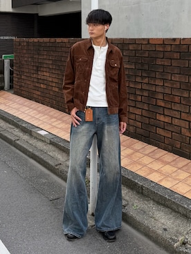 「SINSS（シンス）のアイテム」を使った、中村瑞輝(みずきち)さん（メンズ・176cm）の秋コーディネート