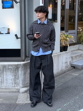 「SINSS（シンス）のアイテム」を使った、中村瑞輝(みずきち)さん（メンズ・176cm）の冬コーディネート