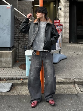 「アイテム（キーケース/キーアクセサリー）」を使った、中村瑞輝(みずきち)さん（メンズ・176cm・20代）の冬コーディネート