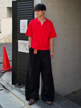「LANDNESS（ランドネス）のアイテム」を使った、中村瑞輝(みずきち)さん（メンズ・176cm）の夏コーディネート